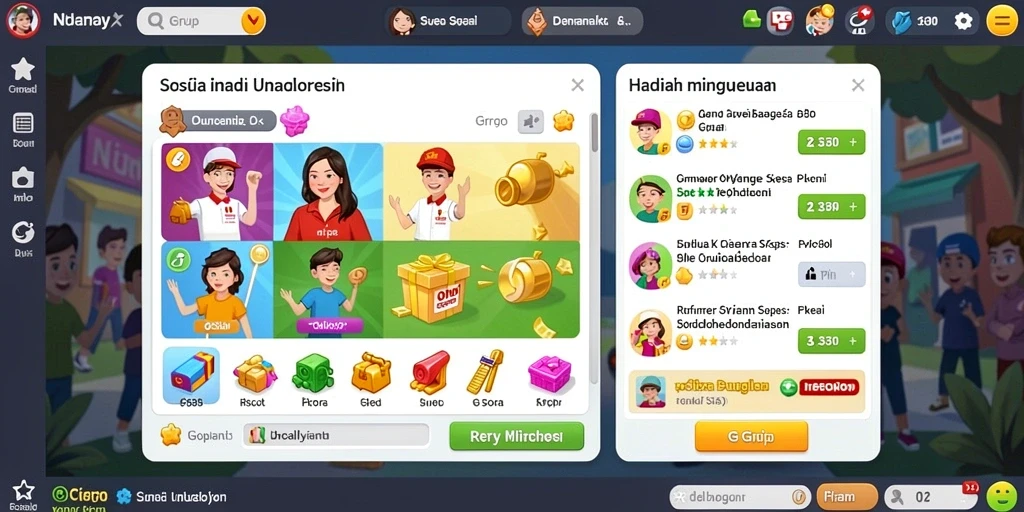 ko857 - Berbagai karakter unik untuk dipilih.